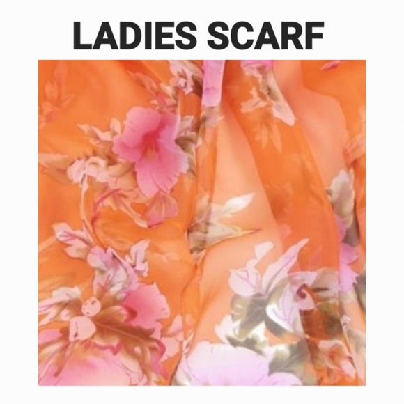 Printed Floral Scarf - Picture 1 of 3